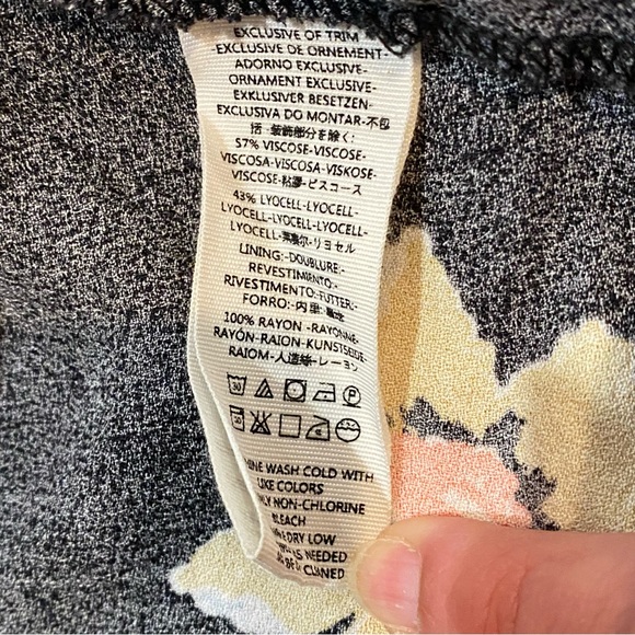 EUC Free People SunShadows Black Floral Dress, 4 - Picture 14 of 15